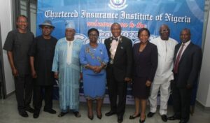 Middle: CIIN President/Chairman of Council, Mr. Edwin Igbiti, flanked to the left by the Deputy President, Mrs. Yetunde Ilori. L-R: Past Presidents Bola Temowo, Ven. O.O. Ladipo-Ajayi, Bolaji Banjo, Lady Isioma Chukwuma, Muftau Oyegunle and Dr. F.K. Lawal at the Year 2023 Council Retreat