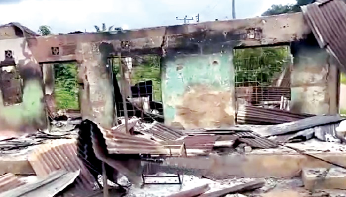 One-of-the-buildings-set-ablaze