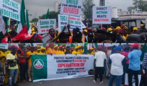 TUC-and-RTEAN-members-protest-at-the-Lagos-assembly-860×502