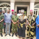 The Naval delegation with the LG Chairman and traditional rulers