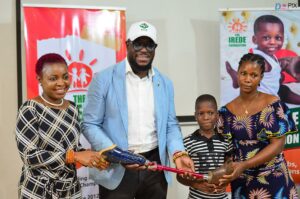 L-R: Crystal Chigbu; Agboola Obanubi; Rosemary Posupeh – TIF Champion; and Temitope Posupeh – Champion Caregiver