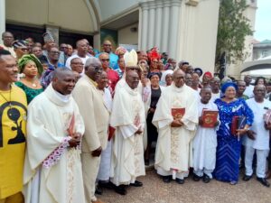 The Archbishop with the awardees