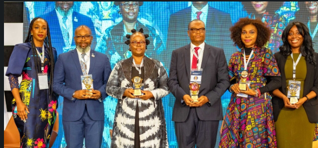 L-R: Bekeme Masade-Olowola; Dapo Omolade; Beatrice Eyong; Dr. Uwem Ite; Dr. Mina Ogbanga; and Tengi George-Ikoli, at the confab