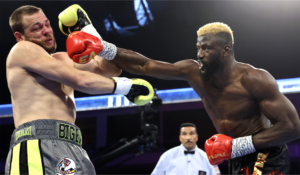 Efe Ajagba vs Joe Goodall [Photo: ausboxing]