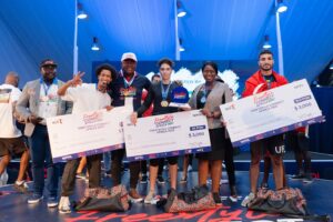 Val Ozigbo with Top 2 Winners of Freestyle Connect Africa 2023