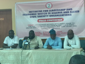 Executive Director of the Group Splendour Agbonkpolor during the press conference in Abuja on Thursday, Nov 9, 2023
