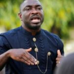 Ijaw Youth Council President Udengs Eradiri reacts during an interview with Reuters in Nigeria’s Delta region