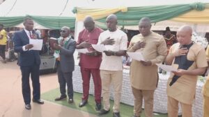 Pastor Achuwa and others during swearing in
