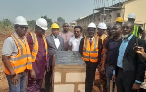 UNN VC representative performing the foundation laying ceremony