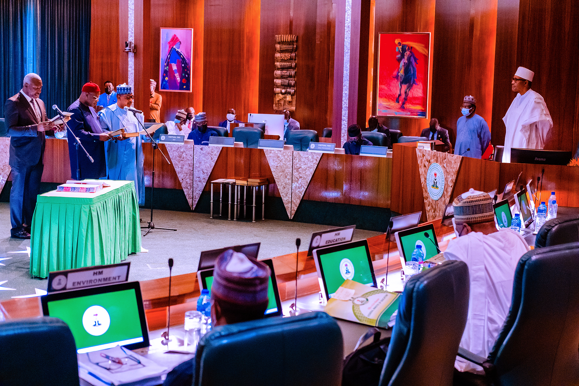 Buhari-Swears-In-Ministers