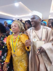 Lion Toyosi and Lion Niyi and others after being decorated.