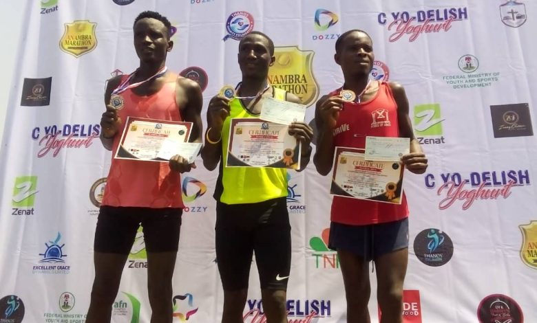 The winning athletes