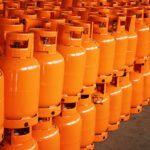 LPG Gas Bottles. LPG plant