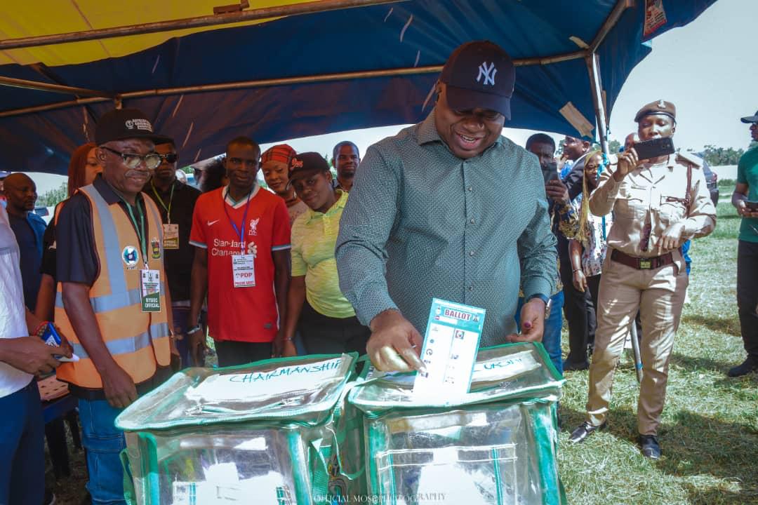 Governor Diri voting