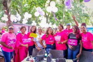 The Founder of Women Connect, (5th from right) Oyinlola Sale. being flanked by some other women at the Women Connect event