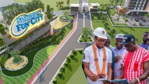 Solution Fun City prototype with Gov Soludo and Architect Chuky Ezenwa