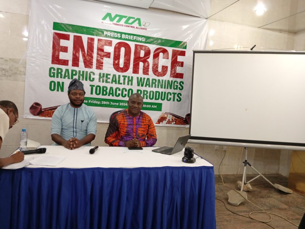 Members of NTCA briefing the press Friday in Abuja