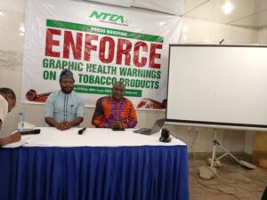 Members of NTCA briefing the press Friday in Abuja