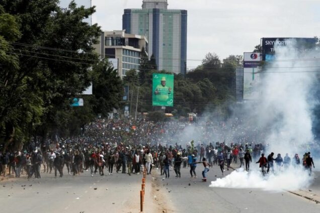 Protesters set Kenya’s parliament ablaze