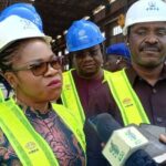 Minister of Transportation Said Alkali, Hon Blessing Onuh and Sen Alero performing oversight function