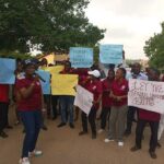 Protest by SSANU and NASU members of FUNAAB, Abeokuta