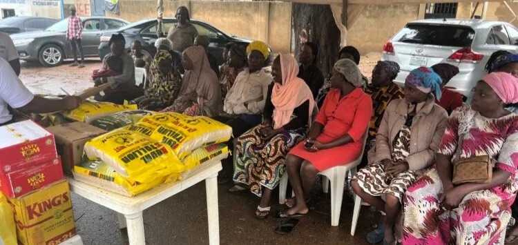 A section of beneficiaries