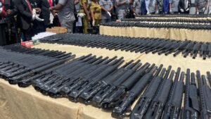 Customs seizes 844 rifles, 112,500 live ammunition
