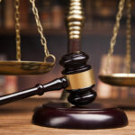 Gavel and scales of justice