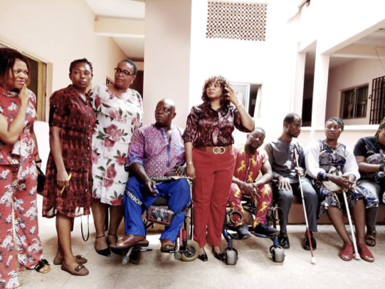 Gender and Social Devt Commissioner with JONAPWD members