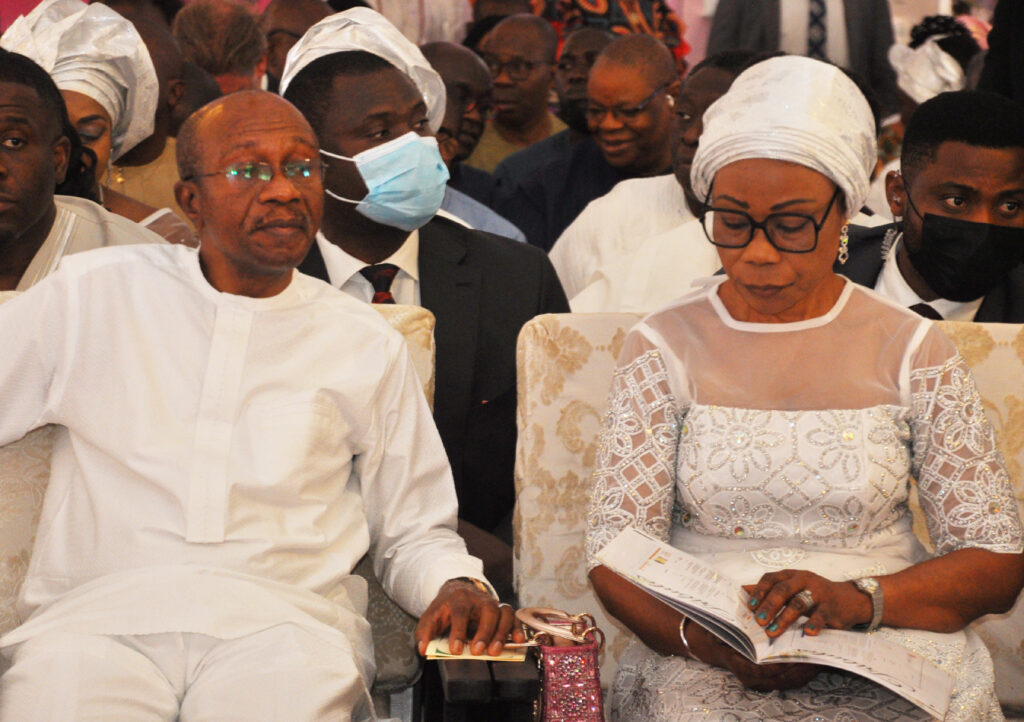 Godwin Emefiele and his wife Margaret