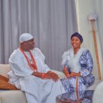 Olori Aderonke Ogunwusi and her hubby Ooni of Ife