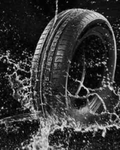 It can be dangerous when your car ‘floats’ as water gets between the road surface and the tyres…so, slow down!