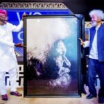 Lagos State Governor, Sanwo-Olu, unveiling Soyinka’s portrait