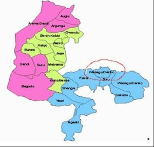 Map-of-Kebbi-State-showing-21-Local-Government-Areas-Danko-Wasagu-LGA-circled-in-red