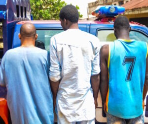 3 suspects, Ibrahim Wasiu, Soliu Jimoh, and Ganiyu Yusuf Olalekan, arrested by Kwara NSCDC for various crimes