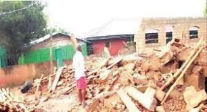 Osun collapsed building