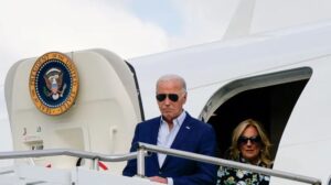 President Biden and the First Lady arriving in New Jersey for a fundraiser