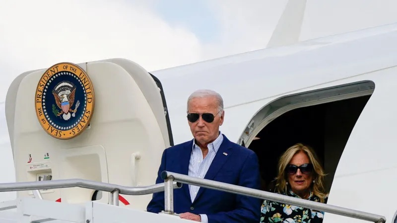 President Biden and the First Lady arriving in New Jersey for a fundraiser