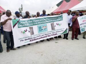 Protesting academic staff of UNIABUJA