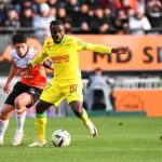 Super Eagles winger, Moses Simon in action