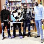 Talented music trio, DJ Tarico, Nelson Tivane and Preck, popularly known as Yaba Buluku Boyz and George Beke, founder of Geobek Entertainment