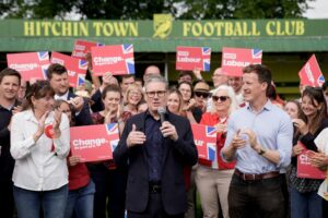 Keri Starmer and Labour Party supporters