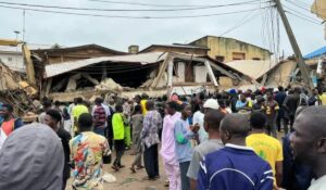 Collapsed building in Abuja