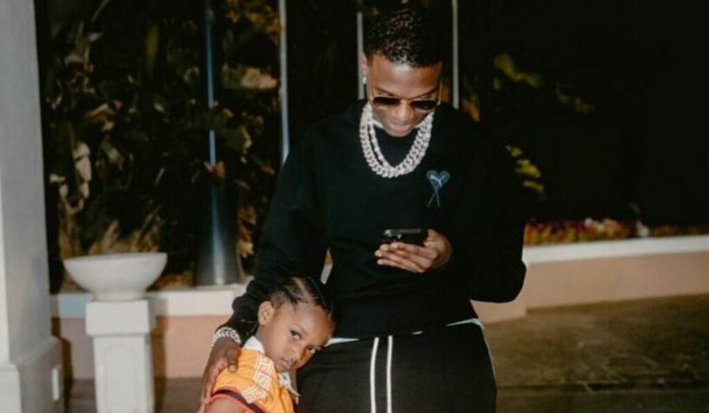 Wizkid and his son Zion