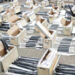 Pump action rifles recovered by customs