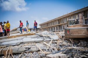 Five confirmed dead in Lagos building collapse
