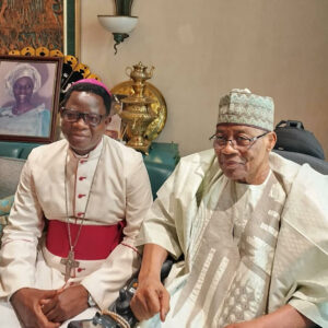 Dr Bulus Dauwa Yohanna (L), General Ibrahim Badamasi Babangida (R)