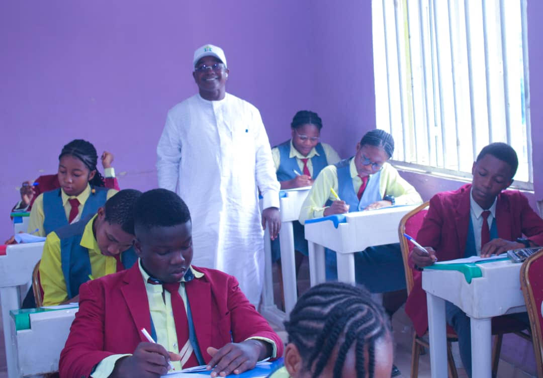 NECO Registrar monitoring the exam in some schools in Enugu