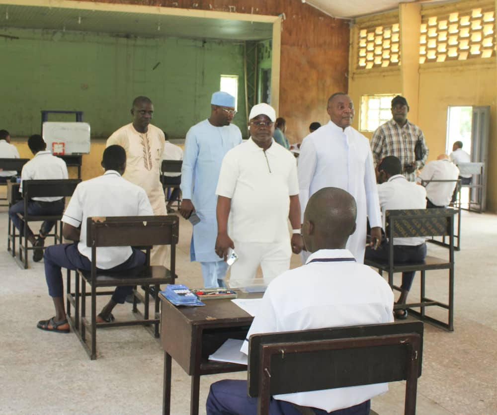 NECO Registrar monitoring the exam in some schools in Enugu