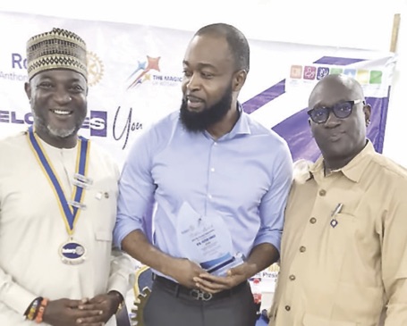 •L-R- Ogu, Uwais and Miller at the event